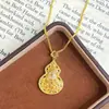 Novo Colar de Cabacinha Esmaltada do Xiaohongshu para Mulheres, Estilo Vintage de Luxo Leve, Pingente Pintado de Alta Qualidade, Corrente Versátil para Clavícula