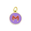 Moda Europea y Americana Tendencia Colgante de Corazón DIY Serie Gota de Aceite de Acero Inoxidable Accesorios Horno Vacío Galvanoplastia Color Duradero