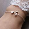 Pulseira de letras em inglês AliExpress transfronteiriça, moda europeia e americana, personalidade, temperamento, liga, pulseira de letras em formato de coração, atacado