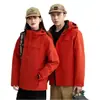 Nova Jaqueta Outdoor Padrão Nacional para Homens, Conjunto Peça Única Três em Um 0,05kg, Roupa de Trabalho Feminina com Bordado de Logo, Uniforme de Equipe