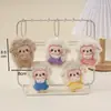 Acessório de broche criativo de ovelha de pelúcia e urso corado, acessório de cabelo de animal de desenho animado, acessório para bolsa e chapéu, atacado