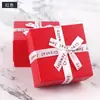 Caja de embalaje para anillos caja de papel caja para collar con colgante caja de joyería caja de regalo con lazo caja de almacenamiento para aretes de alta gama caja de exhibición