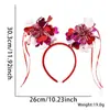 Amazon Diadema Día de San Valentín Tocado de Pluma Roja Suministros para Fiesta de Bodas Diadema de Polvo Dorado Amor Pasador Accesorios para el Cabello