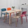 Silla de Plástico Moderna Simple para el Hogar con Respaldo Silla de Comedor Engrosada de Ocio Silla de Estudio Taburete Silla de Restaurante de Celebridad de Internet Venta al por Mayor