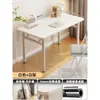 Mesa de Computador Dobrável para Uso em Desktop, Adequada para Quarto, Escritório em Casa, Estudo, Apartamentos Pequenos, Mesa Retangular Simples por Qiao Fei