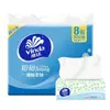 Vinda Servilleta Facial Desmontable V2619 Papel de Tejido Fino Resistente Tamaño S 3 Capas 100 Hojas * 8 Paquetes 800 Hojas/Paquete Papel de Tejido para el Hogar