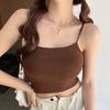 Garotas Quentes Sexy Oco Grande Alça Orvalho Almofada Peito Pequeno Regata Colete Feminino Base Pace Beleza Pura Costas Roupa Exterior Top