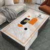 Mantel transparente ligero de lujo para el hogar, desechable, impermeable, a prueba de aceite, estilo mármol, tapete para mesa de té, tapete de mesa de vidrio suave de PVC