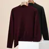 Suéter Hengyuanxiang 480g Engrosado 100% Lana para Hombre Jacquard Otoño e Invierno 2025 Nuevo Suéter de Cuello Alto Medio para Hombre