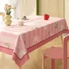 Toalha de Mesa de Luxo Leve de Alta Qualidade Impermeável e à Prova de Óleo Estilo Retro Americano Dopamina Tapete para Mesa de Jantar Estilo Ins Toalha de Mesa para Mesa de Centro