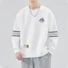 [Entrega Rápida] Moletom Masculino Gola Redonda Estampado Primavera & Outono Novo Solto Manga Longa Pulôver Moda Casual Camisa Base Tendência