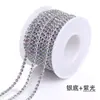 Venta Caliente Transfronteriza Cadena de Diamante para Electroforesis Cadena de Garra Encriptada Funda para Teléfono Móvil DIY Material de Diamante 3mm Fondo Colorido Cadena de Diamante para Electroforesis