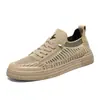 Zapatos Casuales para Hombre Transfronterizos 2026 Nuevo Estilo Mocasines Slip-On Malla Transpirable Fly-Knit Zapatos Casuales para Hombre