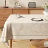 Toalha de Mesa à Prova d'Água e de Óleo, Sem Lavagem, Estilo Wabi-Sabi, Luxo Leve, Ambiente de Alto Padrão, Toalha de Mesa Estilo Vintage, Jogo Americano Retangular
