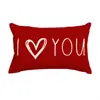 Funda de Almohada para el Día de San Valentín Transfronteriza, Decoración de Ambiente Festivo, Funda de Cojín para Sofá del Hogar, Funda de Cojín para Dormitorio con Estampado de Amor