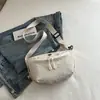 Nueva Riñonera de Nylon con Forma de Media Luna para Mujer Estilo Simple para Exteriores Bolsa para Teléfono Ultraligera Portátil Bolsa para el Pecho Correa de Hombro Ajustable Dropshipping Disponible