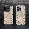 Funda de Teléfono Navideña Colorida con Fuegos Artificiales y Temática de Perros para iPhone 17 Pro Max, Apple 15, Niche 16, Diseño Simple