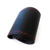 Cubierta para volante de coche Cubierta de cuero de microfibra para manija de coche Costura a mano Cubierta para manija de volante Cubierta para volante de cuatro estaciones Cubierta para manija de coche