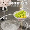 Prato de Frutas Pétala de Alto Valor Estilo Creme Estilo Ins Mesa de Centro da Sala de Estar Prato de Doces e Lanches Cesta de Frutas Multifuncional