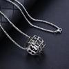 Nuevo Collar de Panda de Dibujos Animados Lindo de Diamantes Completos Europeo y Americano de Venta Caliente para Combinar con Todo Cadena para Suéter Hip Hop Moderno Muñeco Móvil