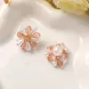 Moda coreana tecida à mão pérola sintética cristal flor diy tudo-combinar cadarço de sapato grampo de cabelo acessório de tiara brincos