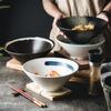 Procesamiento y Personalización de Cuencos de Sombrero de Bambú Estilo Japonés, Cuencos de Ramen de Cerámica Creativa, Vajilla Personalizada para el Hogar y Restaurante, Cuencos de Trompeta, Venta al Por Mayor del Fabricante