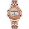 Relógio Digital Unissex F91W Pulseira de Aço A159 Relógio da Moda Estilo Harajuku Relógio LED Multifunções