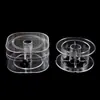 Eje de Carrete Transparente para Hilo de Pescar 200m 300m Anillo de Carrete Enrollador Hilo para Cuentas Hilo para Joyería Carrete para Línea Líder Caja Cuadrada