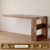 Escritorio de esquina con estantería y librero, mesa integrada para dormitorio, uso doméstico, tocador extensible, escritorio de esquina para computadora, escritorio de oficina