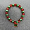 Europa y Estados Unidos Pulsera Caliente Navideña Transfronteriza Pulsera Festiva de Papá Noel Pulsera de Copo de Nieve Campana Alce Pulsera Elástica