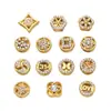 Novas Contas Espaçadoras Francesas de Alta Qualidade Cravejadas com Diamantes Aço Inoxidável Revestido a Vácuo Cor Duradoura Espaçador Cristal Material para Miçangas DIY