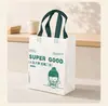 Sacos para embalagem de delivery em estoque, sacolas isoladas de tecido não tecido com folha de alumínio, sacolas tote descartáveis para alimentos e churrasco disponíveis para atacado