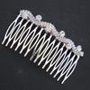 A058 adorno de cabeça para noiva acessórios de cabelo para casamento pente de cabelo com laço de Diamante Pérola pente de cabelo com diamantes completos pente de cartão para cabelo com strass longo cabelo quebrado