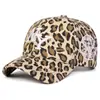 Boné de Baseball com Bordado de Letra NY Estampa de Leopardo Moda Nova Transfronteiriça Boné de Baseball Casual para Homens e Mulheres Proteção Solar ao Ar Livre Chapéu de Sol
