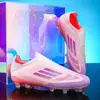 Zapatos de césped para fútbol de entrenamiento transfronterizo para chicas, zapatillas deportivas con tacos largos ligeras para competición de la Copa Mundial juvenil para niños