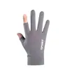 Guantes de sol de verano para montar hombres dos dedos expuestos medio dedo pesca Luya fitness al aire libre dedos abiertos outlet de fábrica