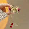 Artefacto Fijador de Coleta Alta Rosa Roja Pasador para el Cabello Pinza de Garra para la Parte Trasera de la Cabeza de Mujer Pinza de Agarre Clip para el Cabello Accesorios para el Cabello