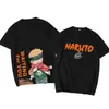 Camisetas de Manga Corta de Anime Naruto Naruto Sasuke Kakashi Periférico Tendencia de Verano Sueltas para Hombre y Mujer