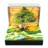 Regalos Culturales y Creativos de Venta Caliente Transfronterizos, Calendario Escultura de Papel Árbol de la Vida, Adornos Decorativos de Escritorio, Bloc de Notas Estéreo 3D