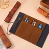 Estuche de Lápices Creativo Vintage Mapa del Tesoro Personalizado Cuero PU Gran Capacidad Bolsa Enrollable para Lápices Caja de Papelería Linda y Sencilla