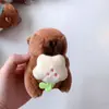 Celebridad de internet lindo capibara capibara colgante peluche juguete muñeca bolsa colgante llavero Muñeca Muñeca