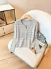 Cardigan de Punto Delgado de Moda con Temperamento Suave para Mujer 2026 Nuevo Principios de Otoño Nicho Versátil Impresionante Top Base