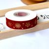 Cinta de Terciopelo Estampada en Oro Estilo Nuevo Estilo Navideño Cinta Decorativa Navideña Material para Lazo de Caja de Regalo Empaque de Regalo
