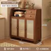 Gabinete de Vestíbulo, Aparador de Comedor, Vitrina de Té de Pared para Sala de Estar, Gabinete Lateral, Estante Multifuncional para Almacenamiento de Utensilios de Cocina
