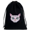 2025 Nova Bolsa de Veludo para Tarot Bolso com Cordão Embalagem de Cartas Armazenamento Bolsa de Veludo Bolsa de Armazenamento para Joias