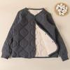 Roupa Íntima Térmica de Inverno Espessa para Estudantes do Ensino Fundamental e Médio, Inserção de Jaqueta Acolchoada de Algodão para Adolescentes