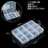 Caja de Almacenamiento para el Hogar Caja de Plástico Transparente de 12 Compartimentos Caja para Piezas Pequeñas Caja para Joyería y Herramientas Caja de Empaque de Plástico Cultural y Creativa para Equipo de Pesca Venta al por Mayor