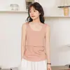 Chaleco deportivo de lactancia para mujer embarazada, ropa exterior de verano estilo delgado, encubrimiento posparto, top de lactancia, camisola suelta, ropa de confinamiento