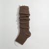 Calcetines apilados para mujer, gruesos, cálidos, de punto, para otoño e invierno, para mujer, calcetines blancos gruesos de caña larga.