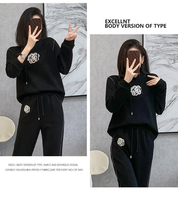 跨境淘货源2023秋季新款街头潮流减龄小个子爆款欧货网红款运动套装休闲运动气质休闲时尚流行新款秋装秋装女装时尚套装套装女装秋季套装女套装女女士运动服女装两件套套装卫衣套装休闲套装秋季套装女装时尚套装盐系休闲套装女装2023